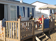 Location de mobil-home face  l'ocan